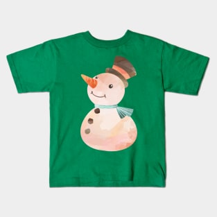 funny snowman Kids T-Shirt